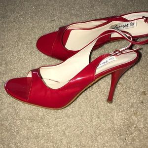 Red patent leather